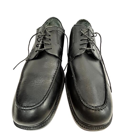 SKU 2055 Dockers Prostyle Size 13M Black Leather Oxfords Tie-Up Dress Shoes
